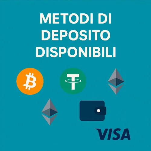 Metodi di deposito disponibili
